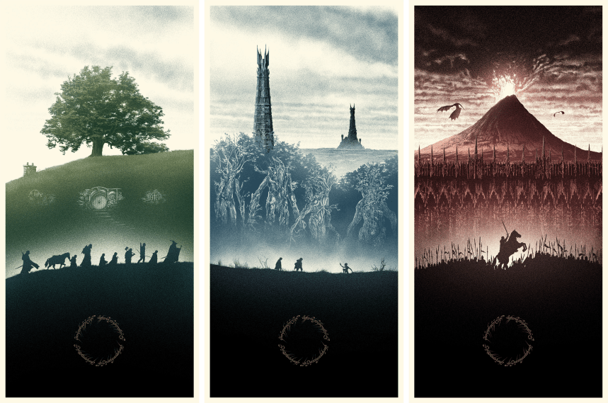 Lord of the Rings Tryptich by Marko Manev
